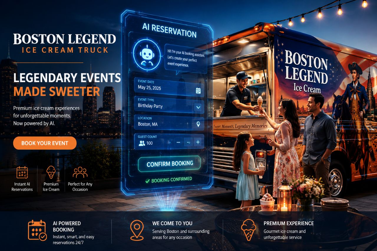 Boston Legend Ice Cream Truck Service For Catering & Events